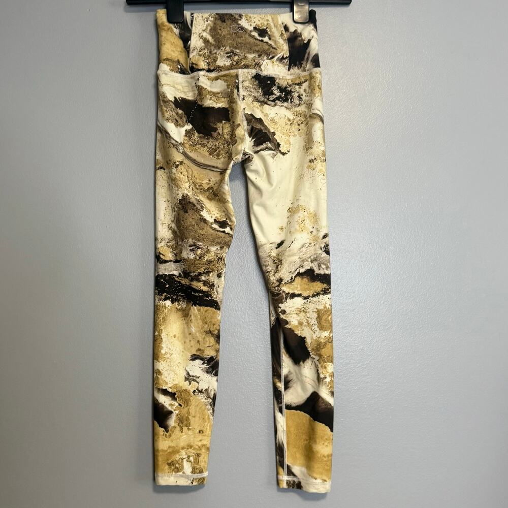 Calia by Carrie Underwood High Rise 7/8 Leggings Pants XS Hazy Elixer Oat Milk - Picture 4 of 5